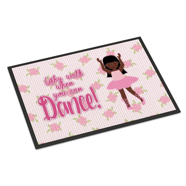 Carolines Treasures 24 x 36 in. Ballet Long Hair African American Indoor or Outdoor Mat BB5389JMAT - main